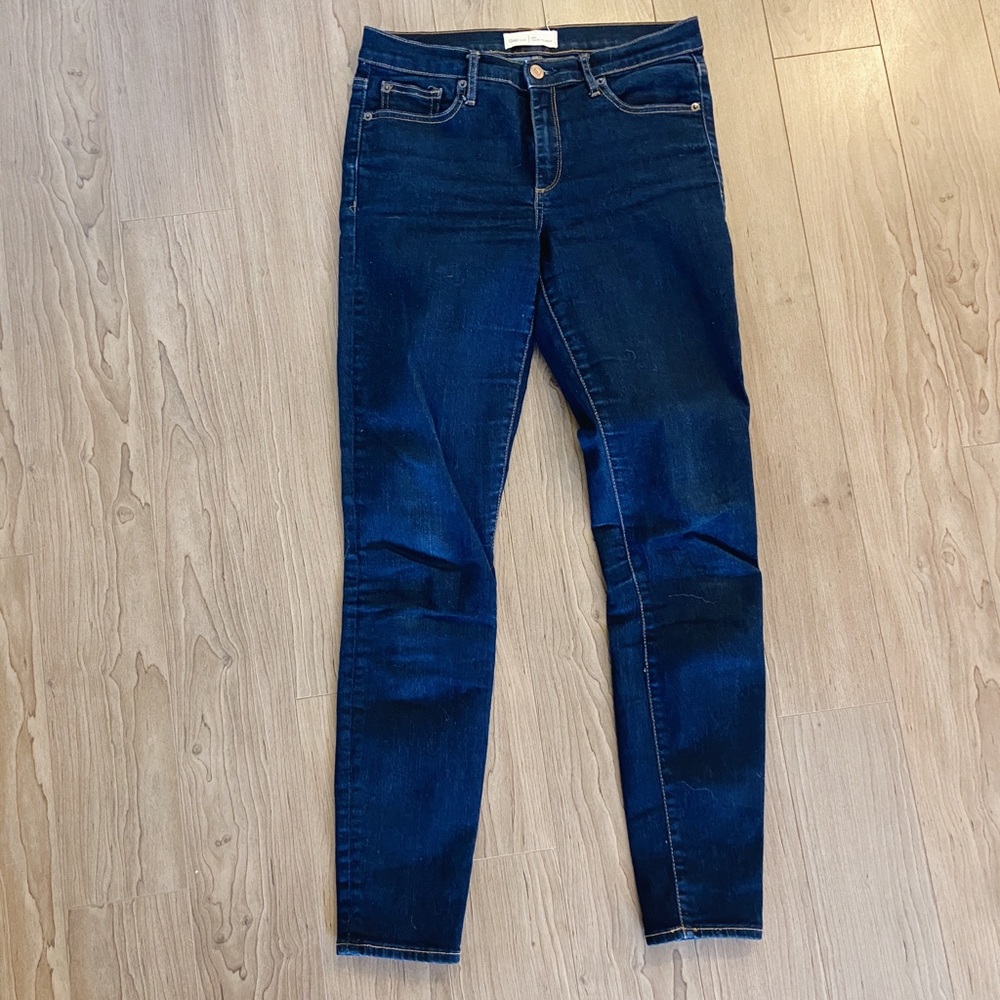 Gap Mid Rise True Skinny Jeans in Dark Indigo